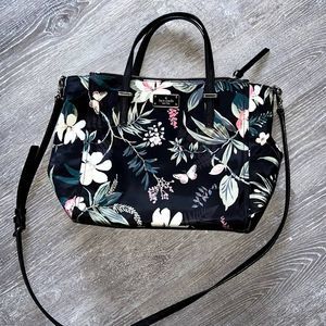 Kate Spade Black Floral Tote